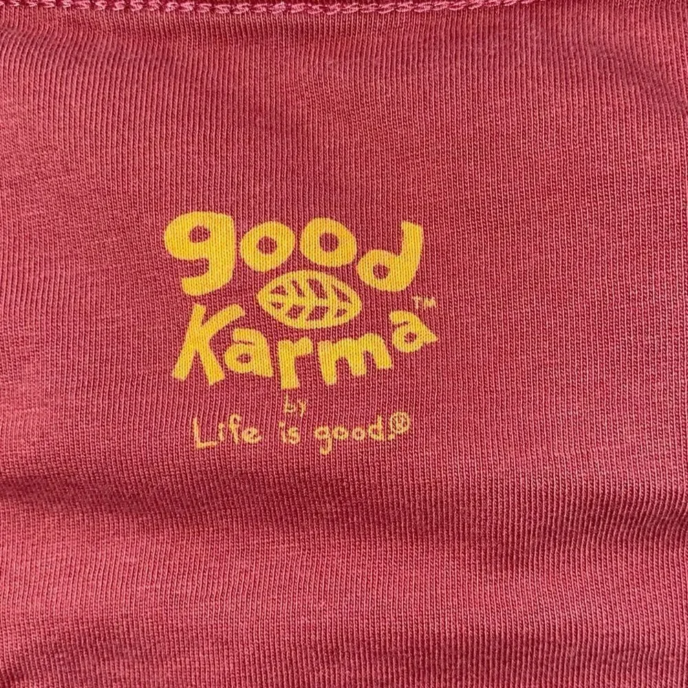 Good Karma Life Is Good Long Sleeve Tee Size M - Picture 4 of 4